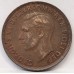 AUSTRALIA 1949 . ONE 1 PENNY . VARIETY . DIE CRACKS ON BOTH SIDES